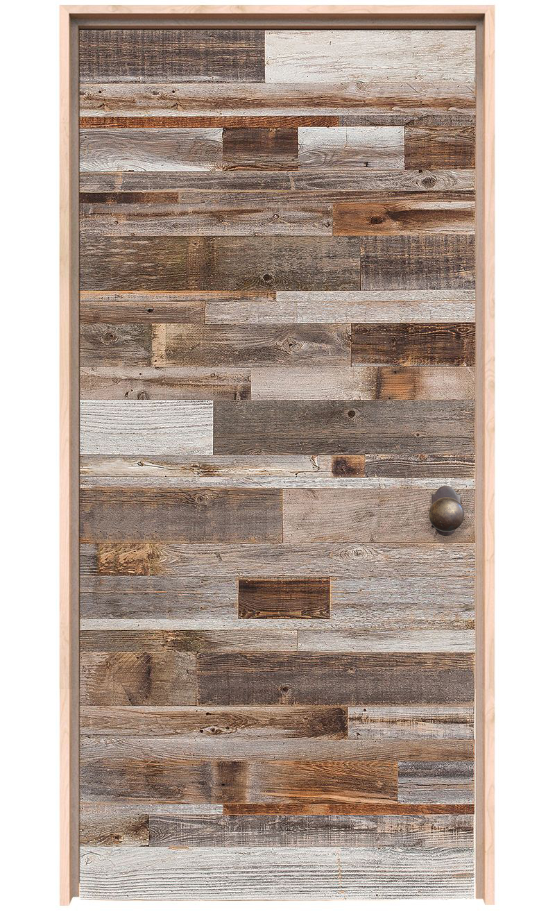 Horizontal Barn Wood Reclaimed Hinged Barn Door