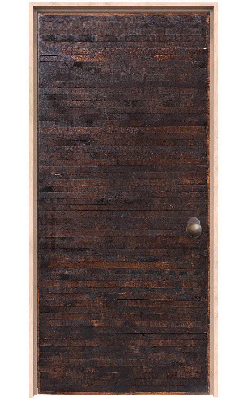 Horizontal Rip Top Hinged Barn Door