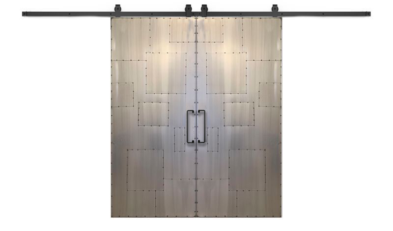 Salvaged Scrap Double Barn Door