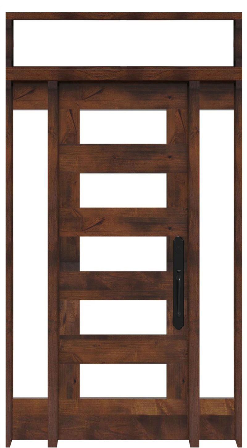 East Bench Interior With Sidelights And Transom Window