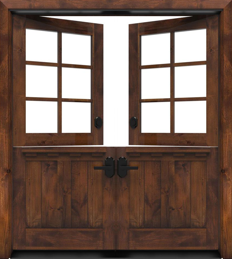 Dairy Dutch Double Front Door With Shelf