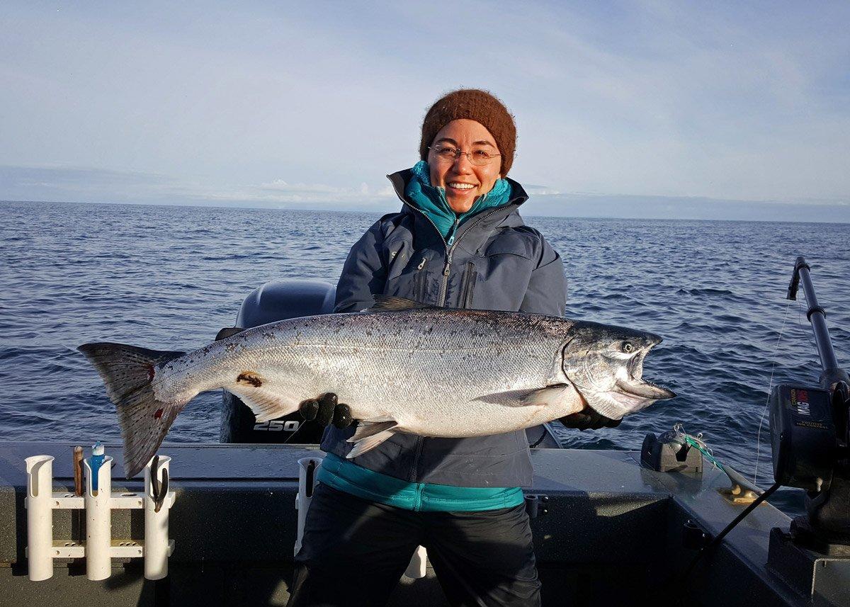 Trolling for Alaska King Salmon