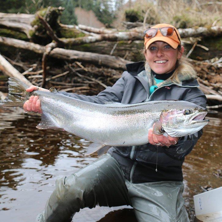 KK Boyd lands IGFA record steelhead
