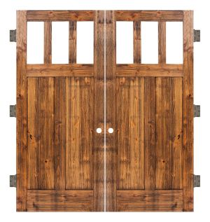 Craftsman Interior Double Slab Door