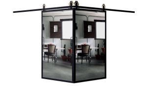 Ponder Mirror Corner Barn Door