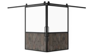 Chalet Corner Barn Door