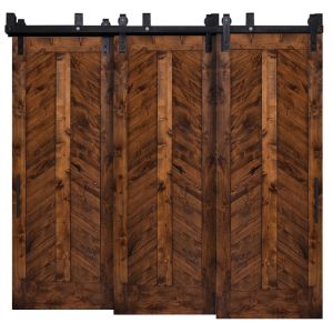 Heartland Chevron Triple Bypass Barn Doors