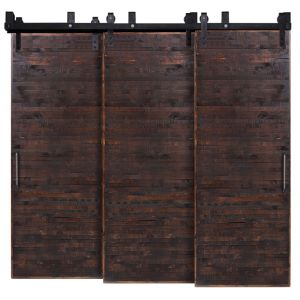 Horizontal Rip Top Triple Bypass Barn Doors