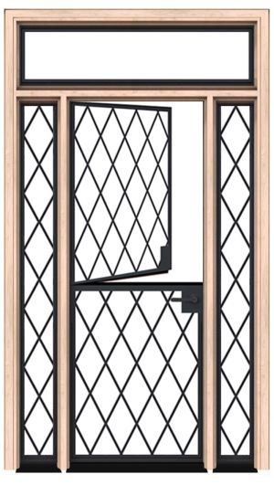 Vine Dutch Door With Sidelight