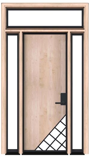 Isle Door with Sidelights and Transom