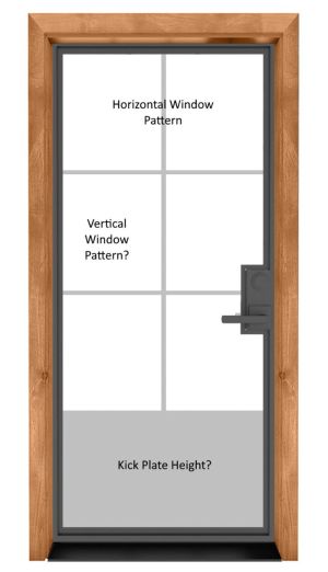 Customizable Metal Exterior Door