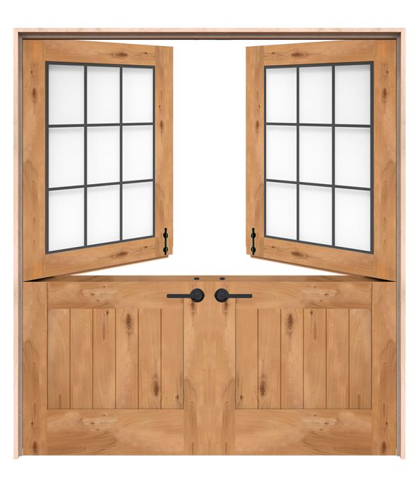 Exterior Farmhouse Half Double Dutch Doors