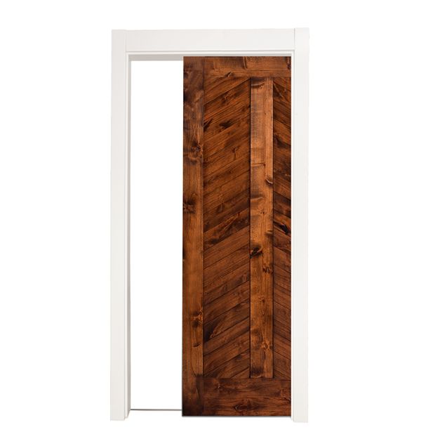 Heartland Chevron Single Pocket Door