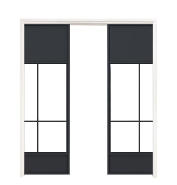 Name Sake Double Converging Pocket Doors