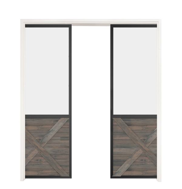 Vision Double Converging Pocket Doors