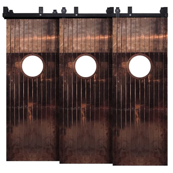 Penny Rail Triple Bypass Barn Doors