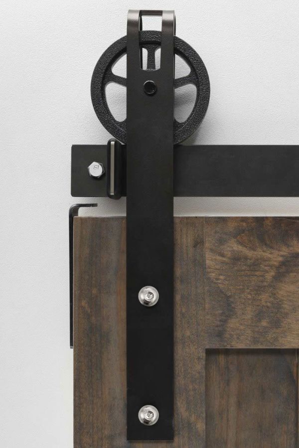 Garrick Spoked Barn Door Hardware - Big Wheel