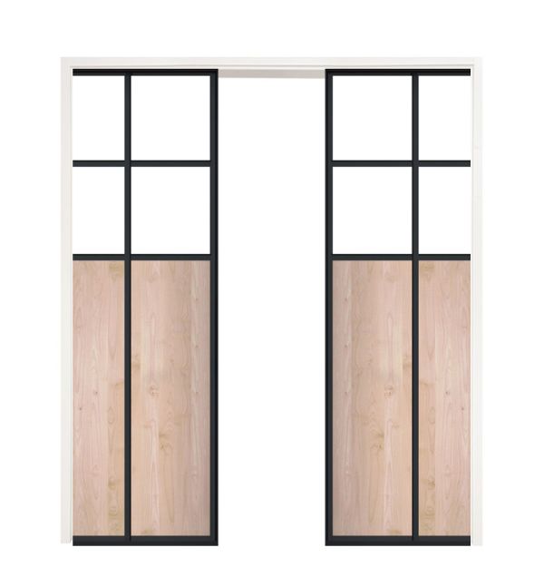 Banquet Double Converging Pocket Doors