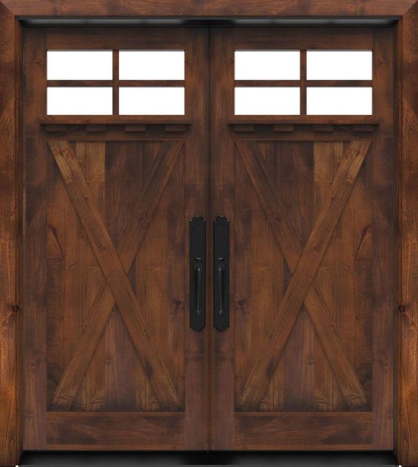 Hobble Creek Double Front Door With Shelf