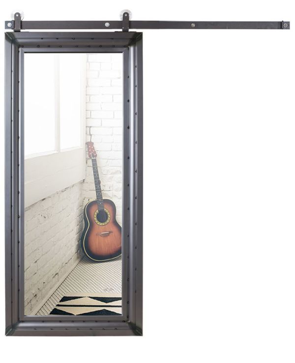 Mead Mirrored Barn Door