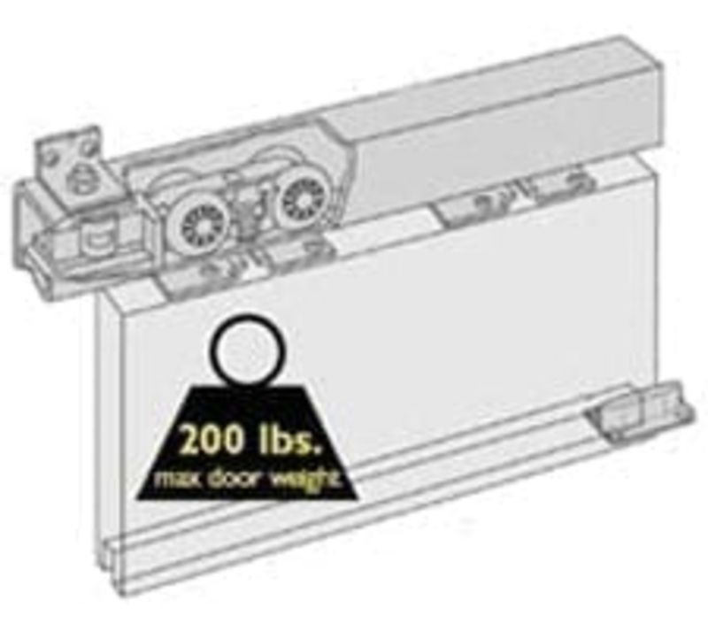 Husky 200 Box Track Sliding Door Hardware Kit