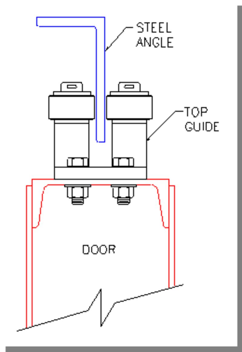 Hangar Door Single Angle Top Guide