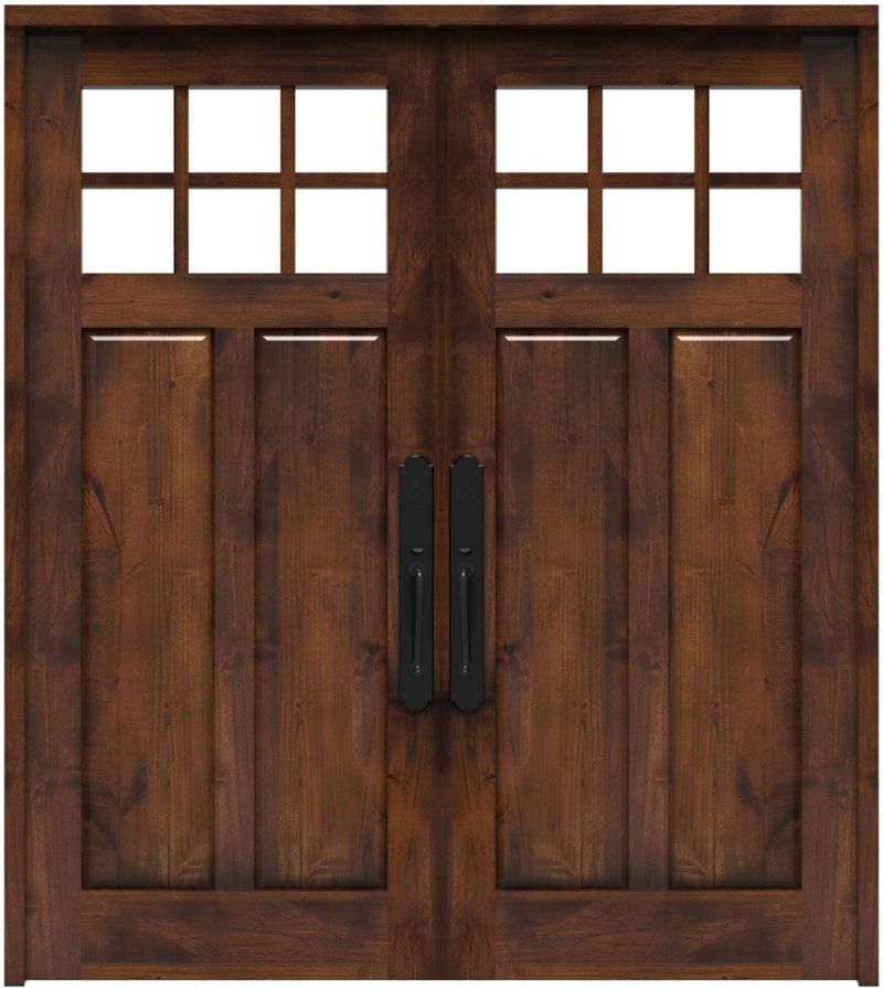 Maple Dale Double Front Door Rustica
