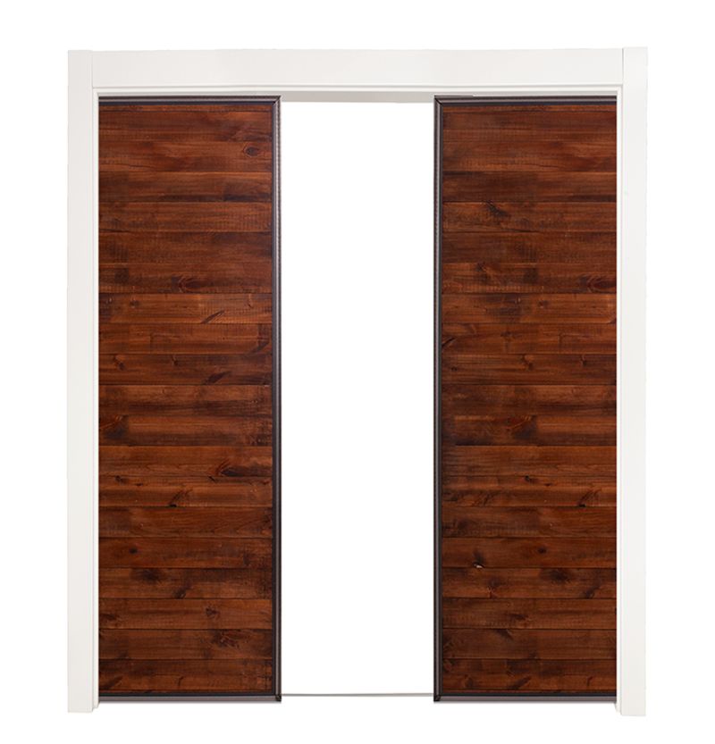 Mountain Modern Double Converging Pocket Doors