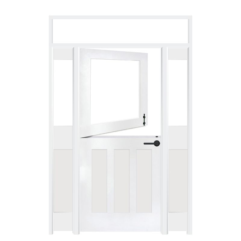 Standard Dutch Interior Door With Sidelights And Transom Window Rustica,Simple Deforestation Easy Drawing