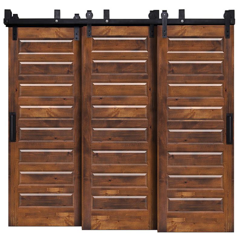 8 Panel Triple Bypass Barn Doors