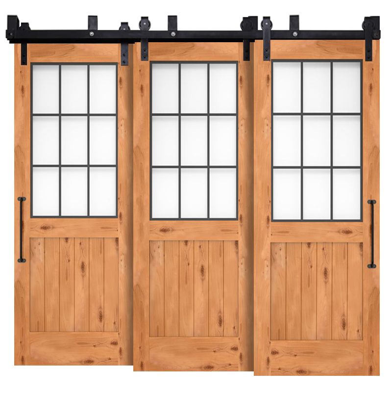 Farmhouse French Half Triple Bypass Barn Door