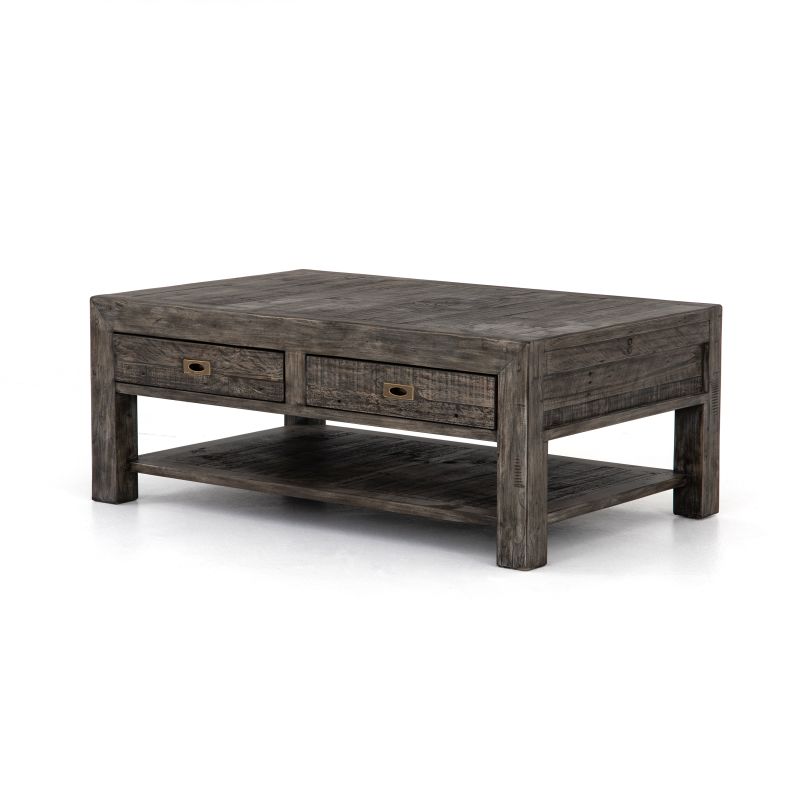 Post Rail Reclaimed Rustic Wood Coffee Table