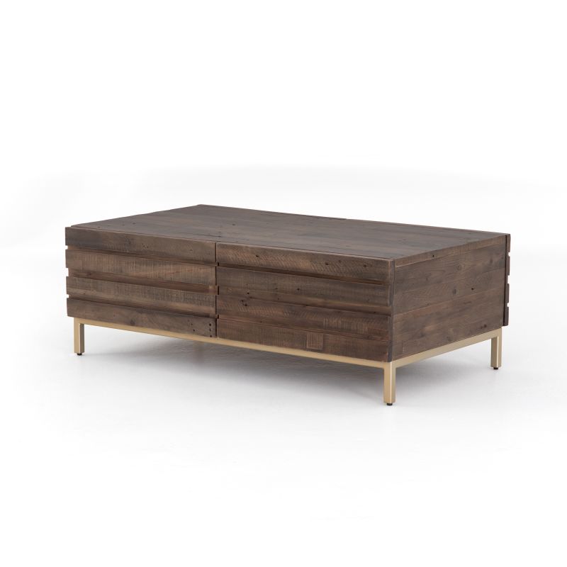 Tiller Coffee Table With Storage Drawers