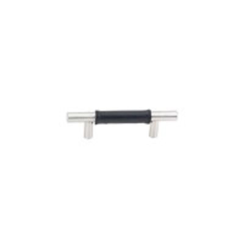 Stainless Steel Leather Bar Pull 3in