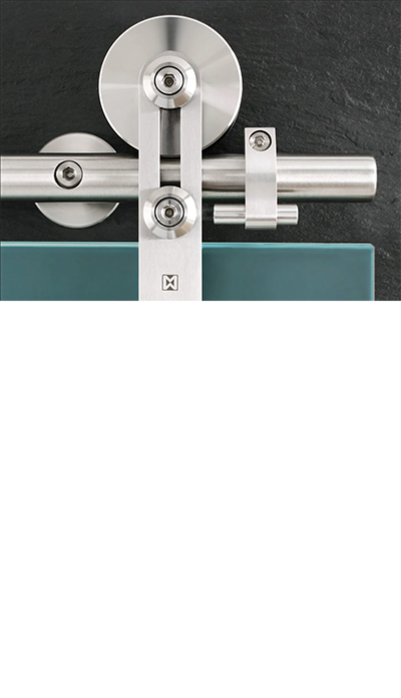 Protec Stainless Steel Barn Door Hardware