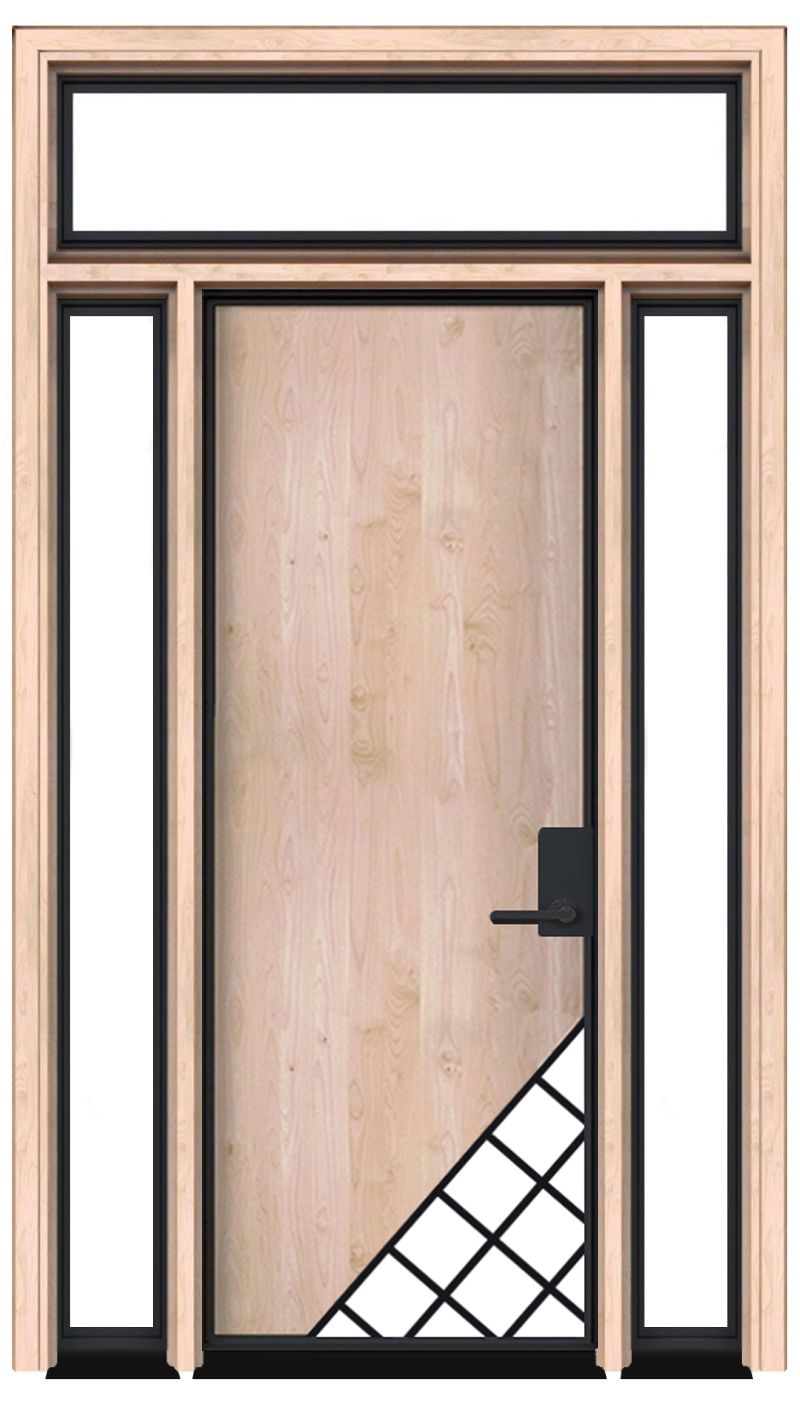 Isle Door with Sidelights and Transom