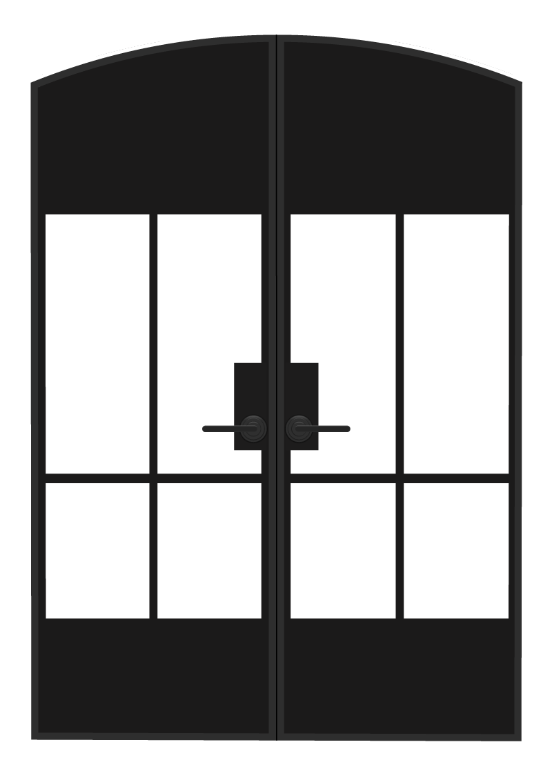 Crest Interior Arched Top Double Door