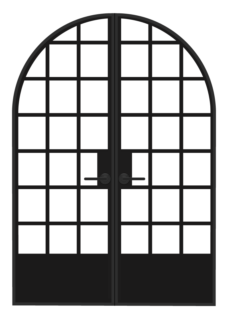 Cropland Interior Full Radius Top Double Door