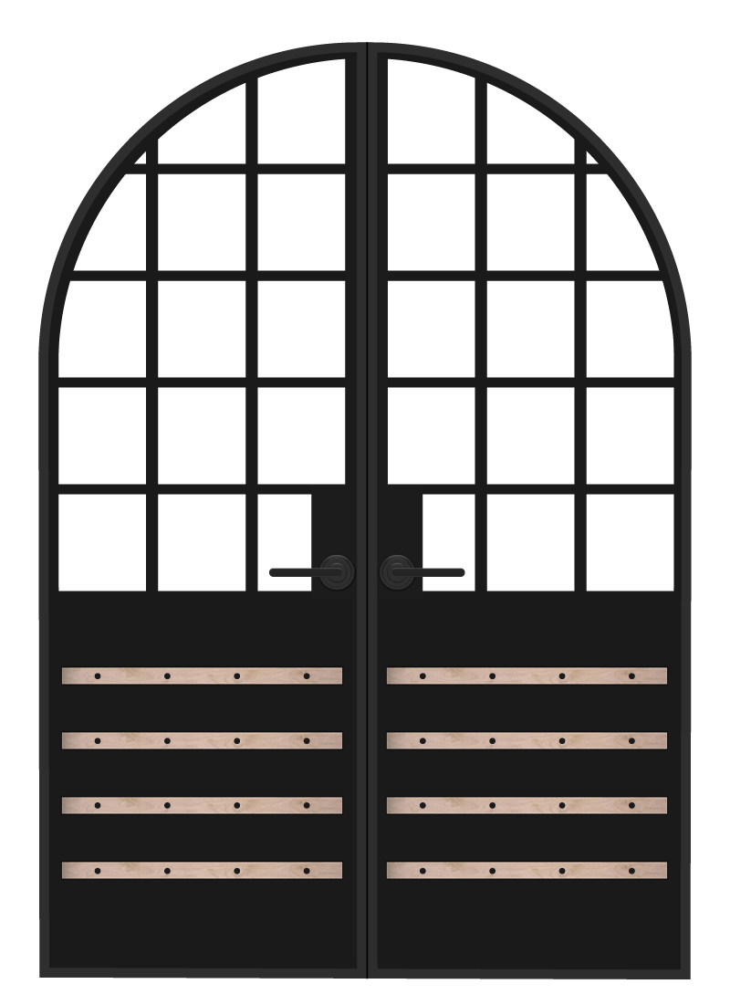 Lander Interior Full Radius Top Double Door