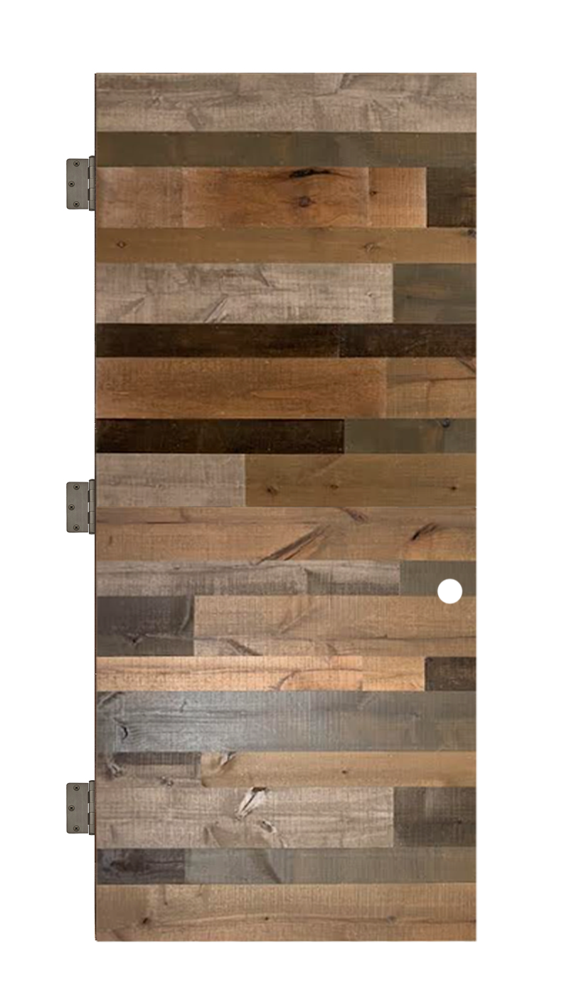 Horizontal Rustica Reclaimed Interior Slab Door