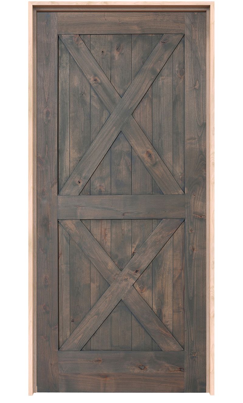 Double X Exterior Door