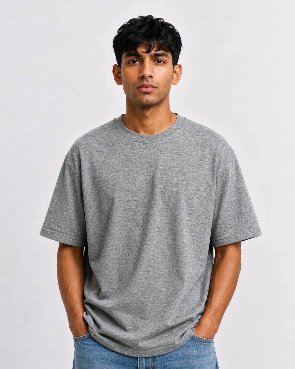 Ash color solid t-shirt