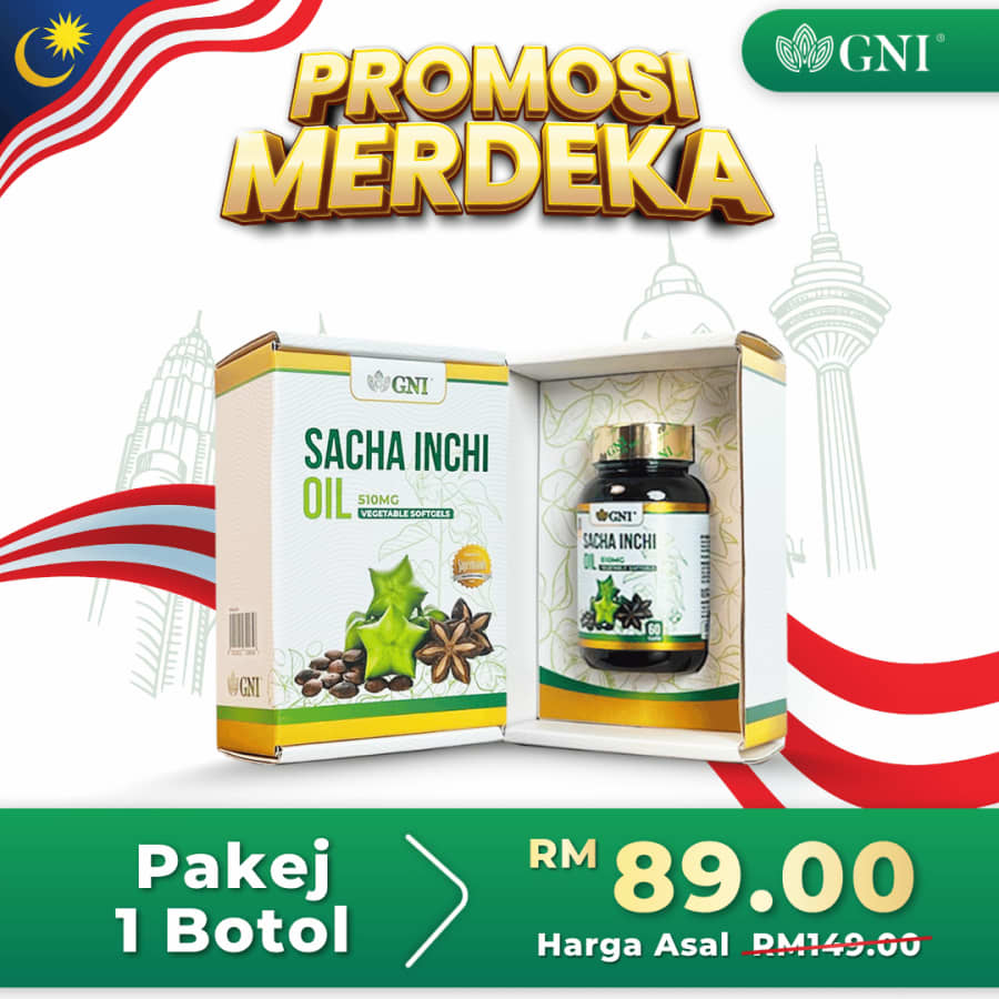 Pakej 1 botol GNI Sacha Inchi Oil