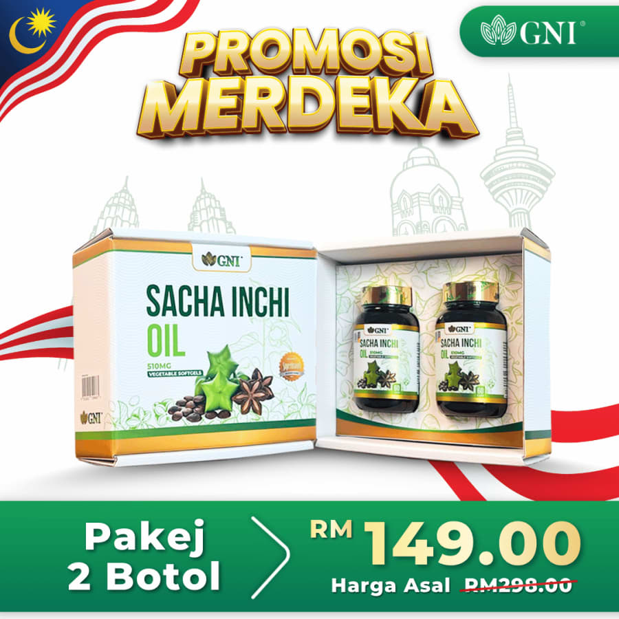 Pakej 2 botol GNI Sacha Inchi Oil