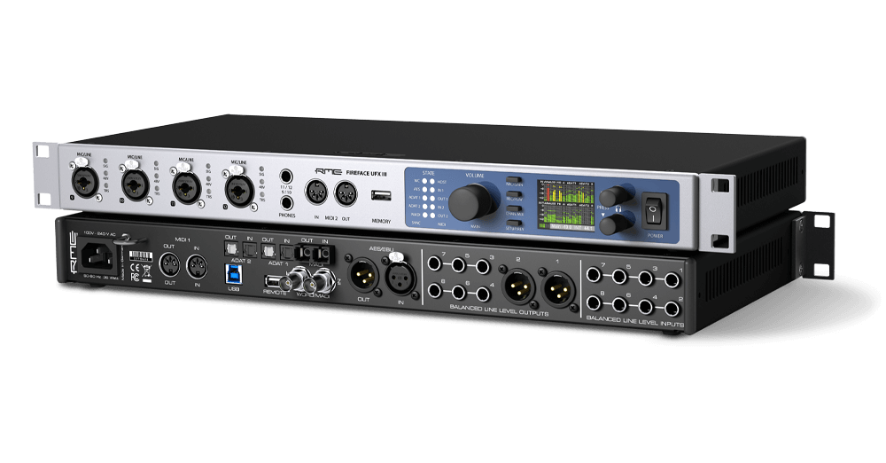 RME Fireface UFX III ออดิโออินเทอร์เฟซเรือธง