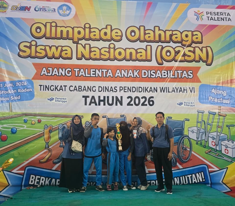 Juara Olimpiade Olah Raga Siswa Nasional (O2SN) Ajang Talenta Anak Disabilitas Tingkat Cabang Dinas Pendidikan Wilayah VI Tahun 2026 Tanggal 11 Juni 2026 Di Stadion Raden Mas Said Kab. Karanganyar