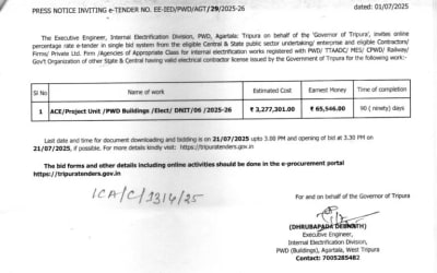 Government Tenders (Tripur.Live)