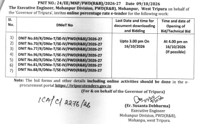 Government Tenders (Tripur.Live)