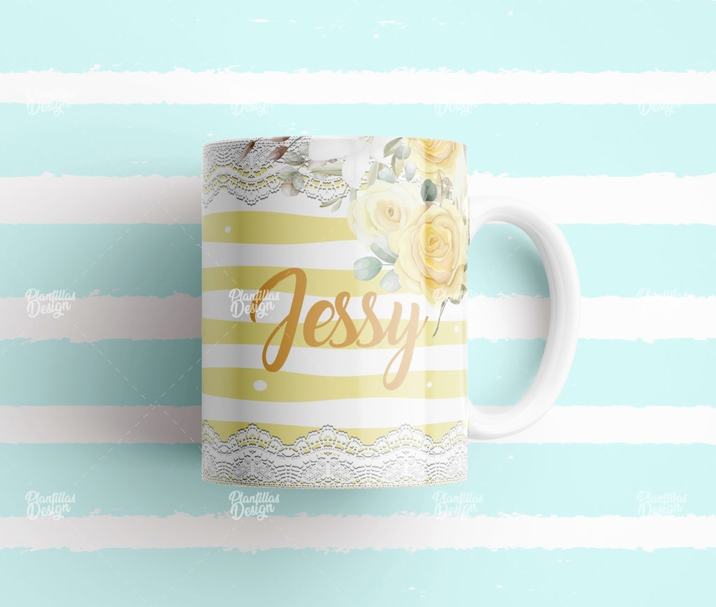 tazas con nombres diseño 129
