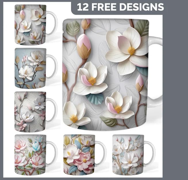 TAZA FLORES 15